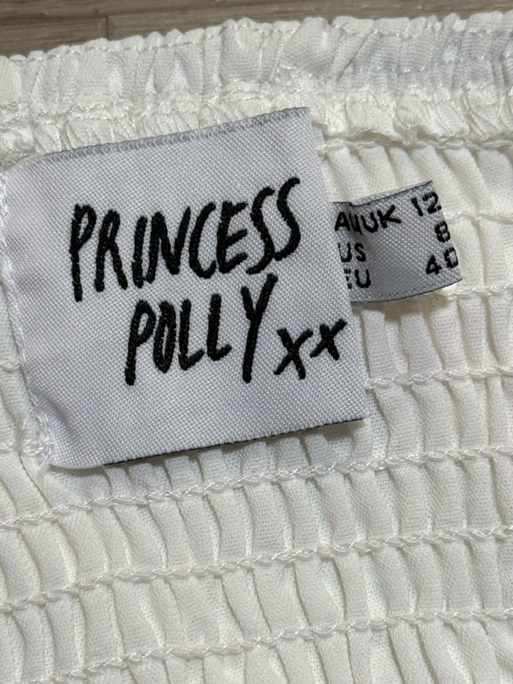 Princess Polly White Button-Front Cropped Cami Top - Picture 4 of 5